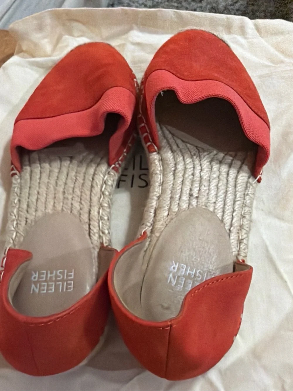 EILEEN FISHER Coral Espadrille Flat Shoes, size 7.5